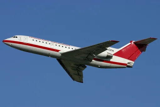 як-42 в полете