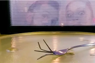 Почему нельзя класть металл в микроволновую печь: опасный опыт Почему нельзя класть металл в микроволновую печь: опасный опыт