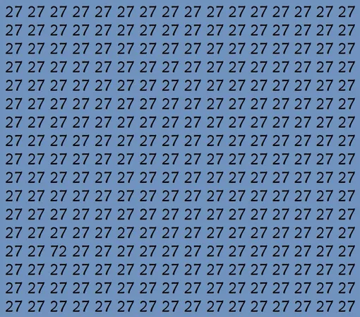 Найдите на картинке число 72