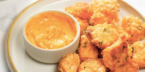 наггетсы из рыбы запеченная рыба панировка закуска новый год фото праздничный стол