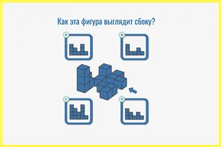 Загадка, способная взорвать мозг: сможете понять, как эта фигура должна выглядеть сбоку?