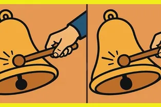 Удар в колокол: отыщите 3 отличия между картинками
