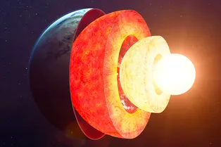 Твердое внутреннее ядро Земли может иметь карманы из жидкого железа Твердое внутреннее ядро Земли может иметь карманы из жидкого железа