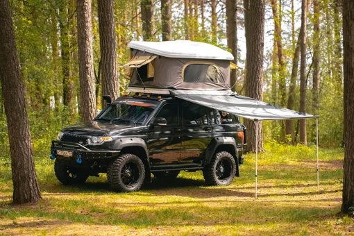 палатка на крышу уаз патриот