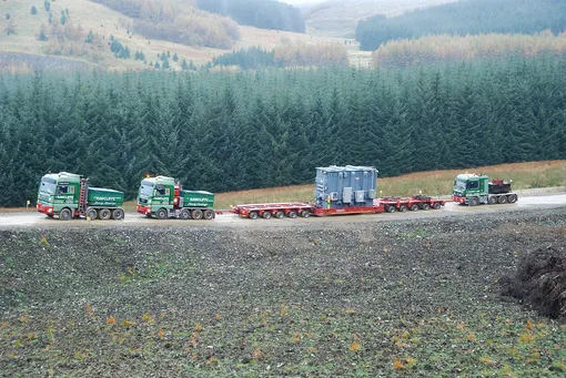 балластные тягачи в сцепке