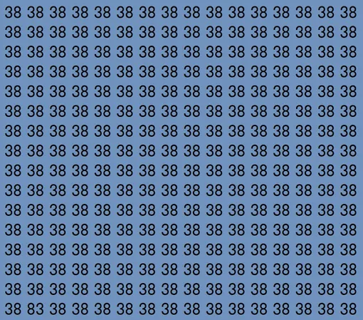 Найдите на картинке число 83 Найдите на картинке число 83