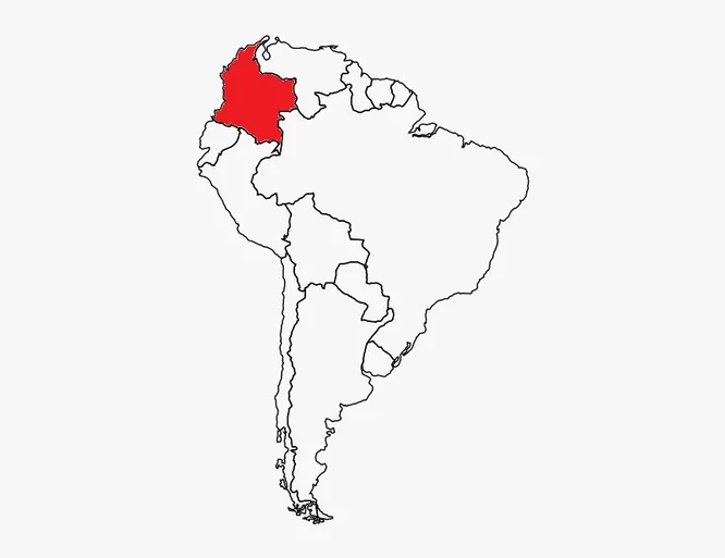 Какая страна выделена красным на контурной карте?