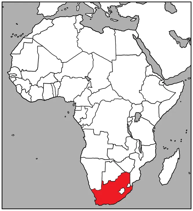 Какая африканская страна выделена красным на контурной карте? Какая африканская страна выделена красным на контурной карте?