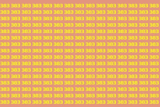 Найдите 838: быстрый тест на внимательность с ограничением времени Найдите 838: быстрый тест на внимательность с ограничением времени