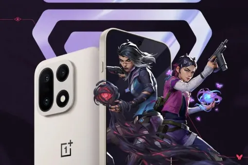 На фотографии смартфон OnePlus 15 Смартфон с быстрым процессором Snapdragon 8 Gen 5, экраном OLED и емким аккумулятором