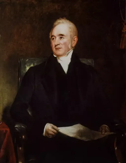 Портрет Джорджа Стефенсона, 1845 год Портрет Джорджа Стефенсона, 1845 год