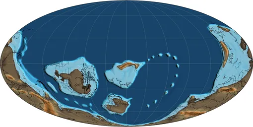 Карта Земли, кембрийский период Карта Земли, кембрийский период