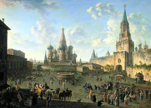 «Красная площадь» Ф. Алексеев, 1801 год.