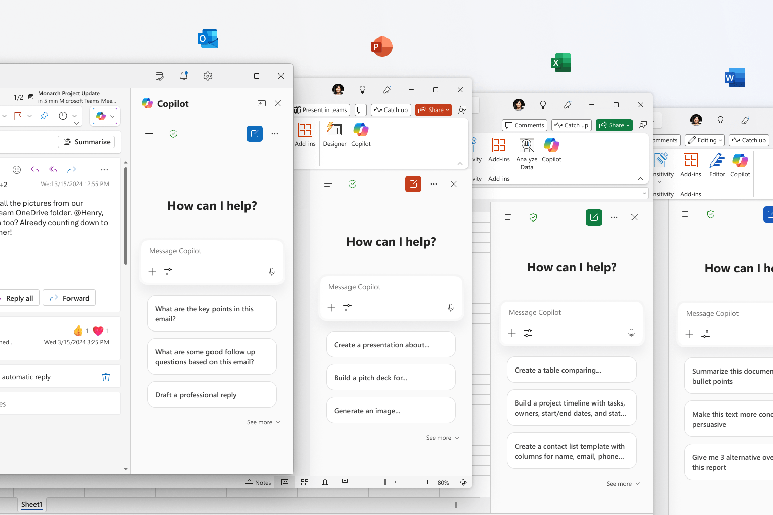 Microsoft анонсировала новые бесплатные функции ИИ в Office