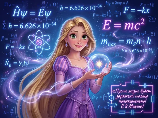 открытка 8 марта ИИ фото рапунцель диснеевская принцесса открытка 8 марта ИИ фото рапунцель диснеевская принцесса