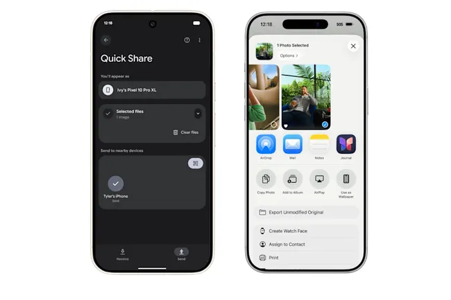 Google добавит поддержку AirDrop в устройства на Android