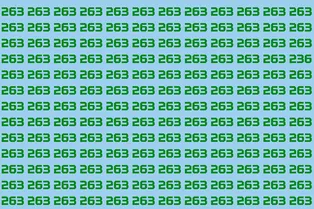 Проверьте скорость мышления: найдите число 236 за 10 секунд