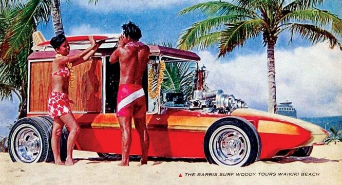 Фото Кастом кар Бэрриса Surf Woody (1965)