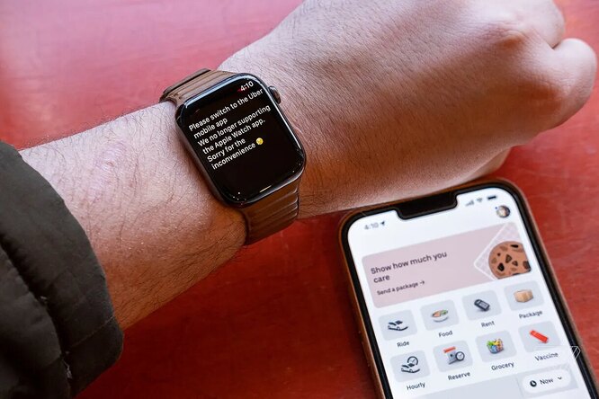 Uber исчез из приложений для Apple Watch Uber исчез из приложений для Apple Watch