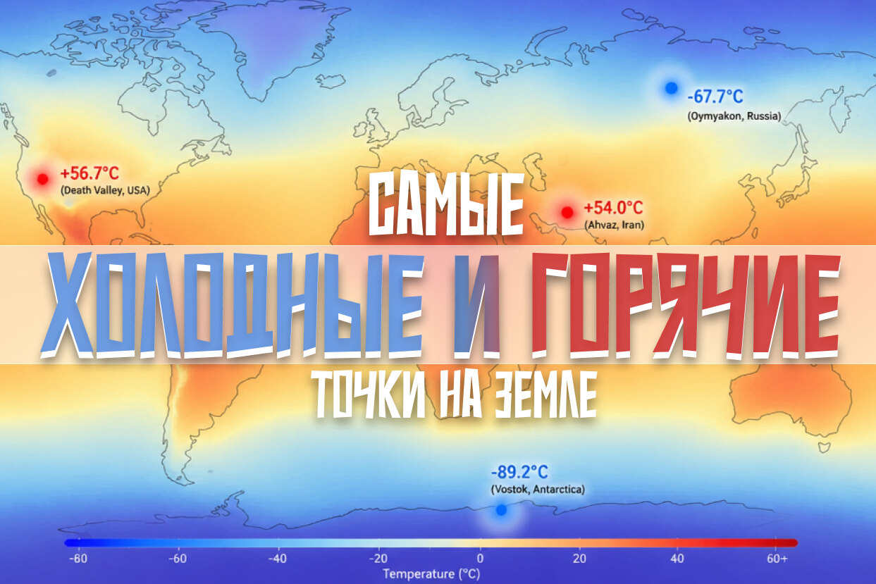 Самые холодные и горячие места на Земле