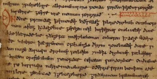 Древнеанглийский текст /