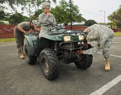 inspection of military atv