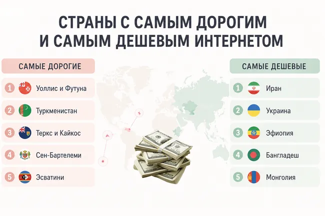 Где самый дорогой и самый дешевый интернет в мире? Рейтинг вас удивит
