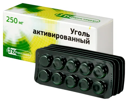активированный уголь в таблетках