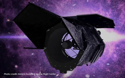 Иллюстрация космического телескопа Nancy Grace Roman. Поле зрения телескопа Roman будет в 100 раз больше, чем у телескопа Hubble. Одна из его научных задач — использовать коронограф и получать прямые изображения экзопланет у ближайших к нам звезд. Иллюстрация космического телескопа Nancy Grace Roman. Поле зрения телескопа Roman будет в 100 раз больше, чем у телескопа Hubble. Одна из его научных задач — использовать коронограф и получать прямые изображения экзопланет у ближайших к нам звезд.