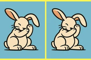 Ловушка для глаз: а вы сможете найти все отличия между картинками с милым кроликом?