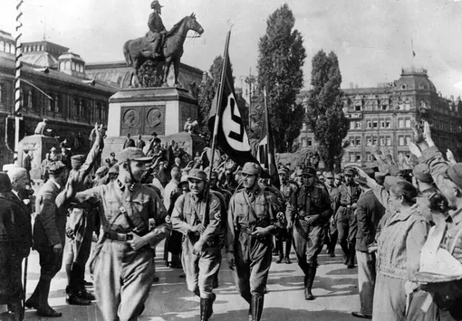Нацистский митинг в Нюрнберге, Германия, 1929 год