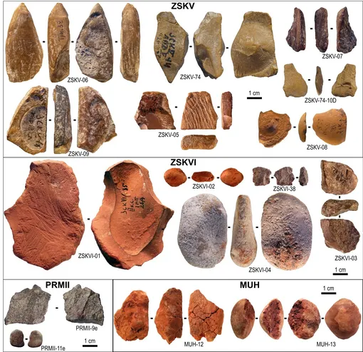 Археологические осколки охры из Крыма Археологические осколки охры из Крыма