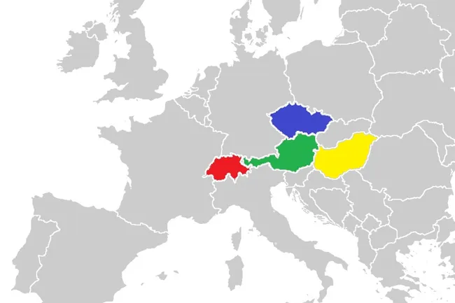 Сложный вопрос для настоящих знатоков географии: каким цветом на карте выделена Венгрия?