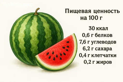 Пищевая ценность арбуза Пищевая ценность арбуза