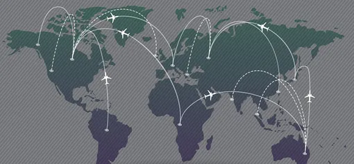 Траектория полета самолета — это воображаемая линия в пространстве, описывающая путь движения центра масс воздушного судна от точки взлета до точки посадки. Траектория полета самолета — это воображаемая линия в пространстве, описывающая путь движения центра масс воздушного судна от точки взлета до точки посадки.