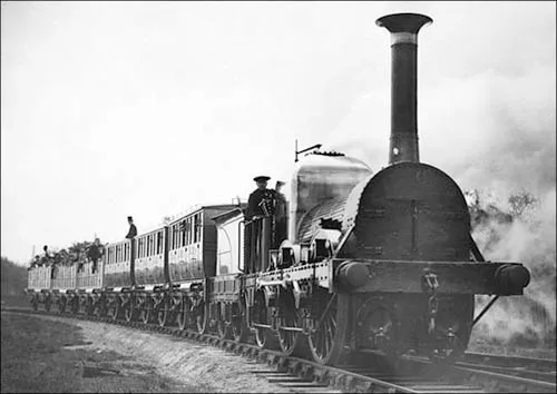 Поезд на линии Манчестер — Ливерпуль Поезд на линии Манчестер — Ливерпуль