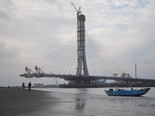 construction of danjiang bridge construction of danjiang bridge