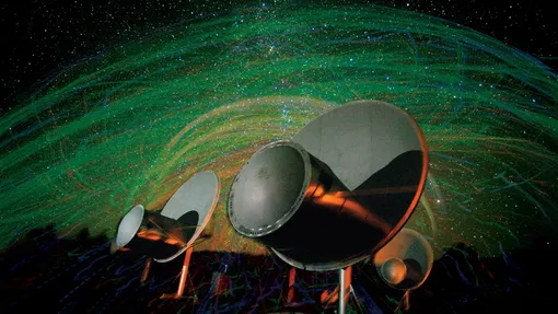 Система Allen Telescope Array в радиообсерватории Хэт-Крик.