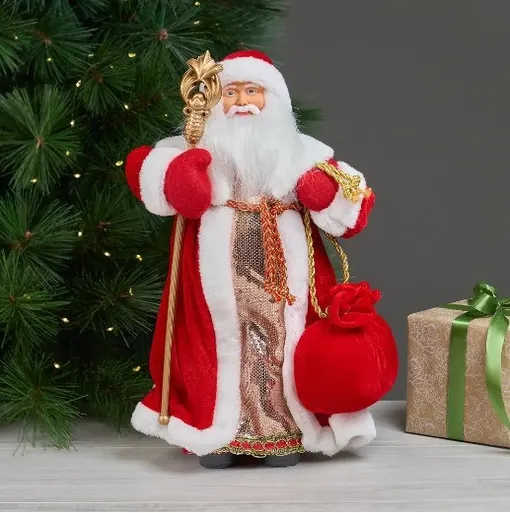 дед мороз фигурка под елкой