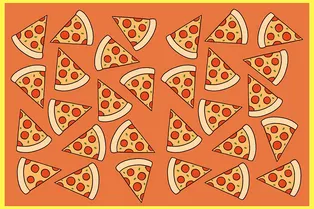 Коварный тест для самых внимательных: проверьте свои глаза и попробуйте найти лишний кусочек пиццы