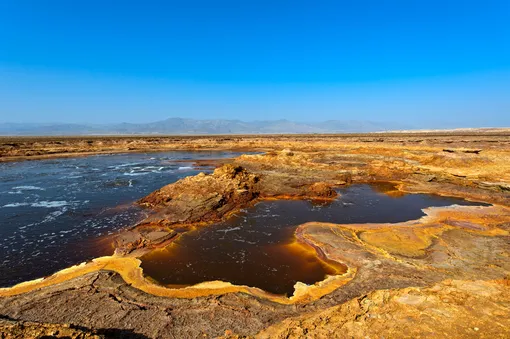 Озеро Гаэтале, самое соленое в Эфиопии