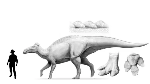 Edmontosaurus annectens'in yeniden inşası. /