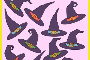 У какой ведьминой шляпы нет пары? Проверьте внимательность за 19 секунд