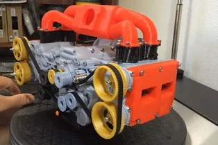 Точная копия двигателя Subaru из 3D-принтера Точная копия двигателя Subaru из 3D-принтера