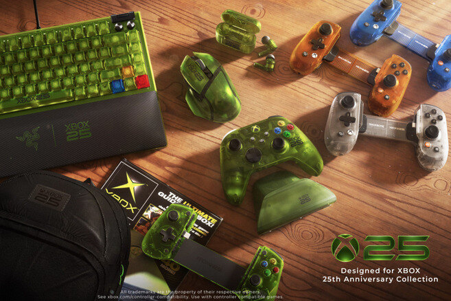 Xbox выпустила полупрозрачные зеленые аксессуары в честь 25-летия консоли