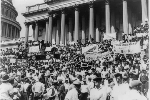 Как в 1932 году 20 000 ветеранов прошли по Вашингтону, чтобы получить обещанные выплаты после Первой мировой войны Как в 1932 году 20 000 ветеранов прошли по Вашингтону, чтобы получить обещанные выплаты после Первой мировой войны