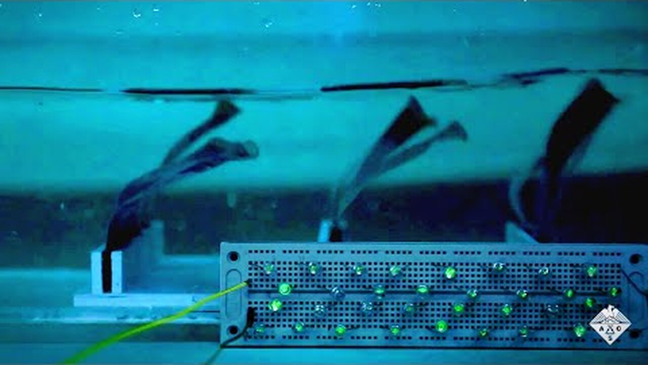 Новый наногенератор колышется как водоросли и вырабатывает электричество