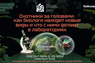 Как биологи находят новые виды: лекторий «ТехИнсайдера» и Биологического музея пройдет 28 февраля