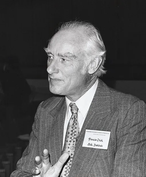 Фрэнсис Крик на вручении Нобелевской премии, 1962 год Фрэнсис Крик на вручении Нобелевской премии, 1962 год