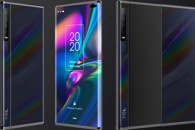 Первый «рулонный» смартфон показали на видео Первый «рулонный» смартфон показали на видео